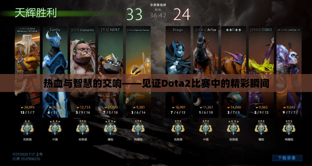 热血与智慧的交响——见证Dota2比赛中的精彩瞬间